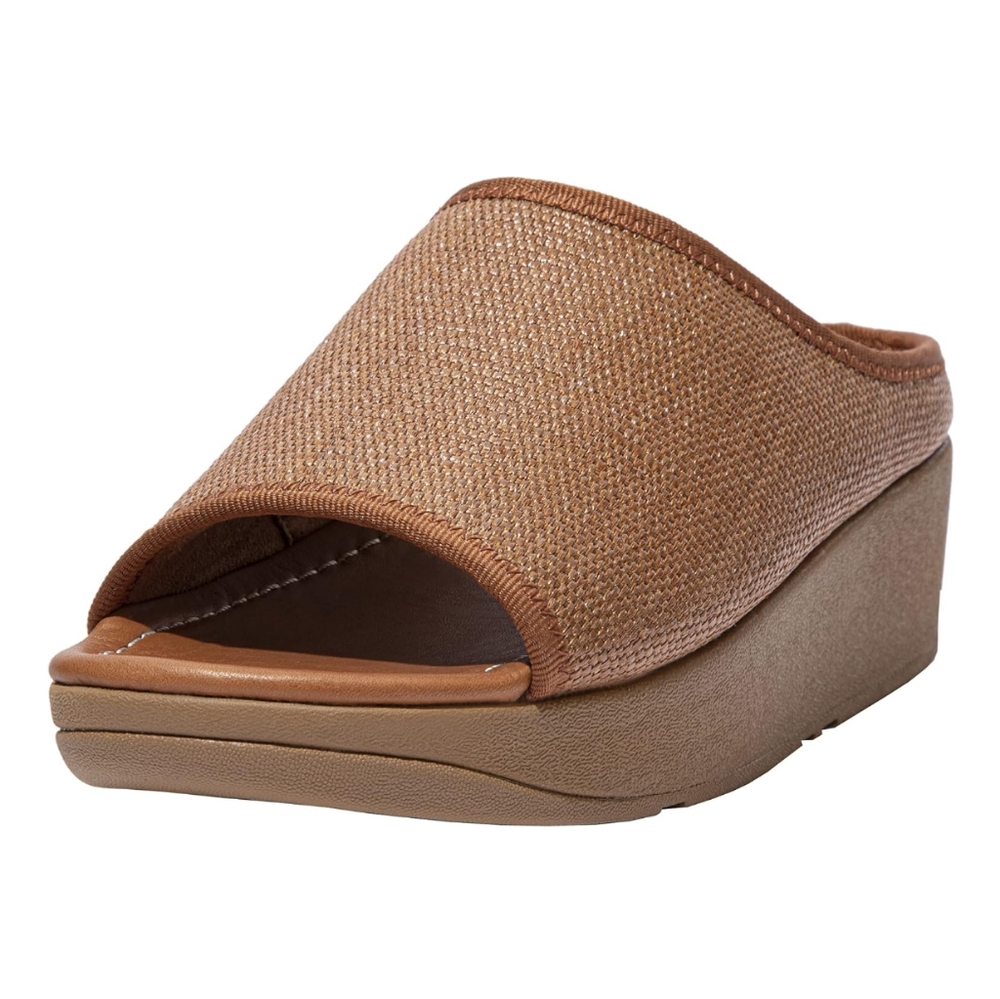 Fitflop FitFlop Imogen Straw Raffia Slides Light Tan